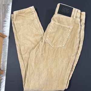 BDG High Rise Mom Tan Corduroy Pants Size 26